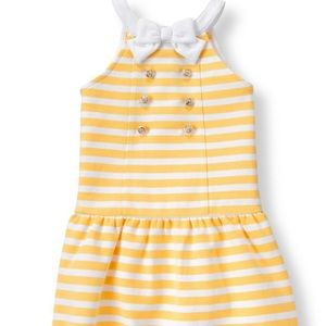 Janie and jack Hamptons hideaway striped ponte dress